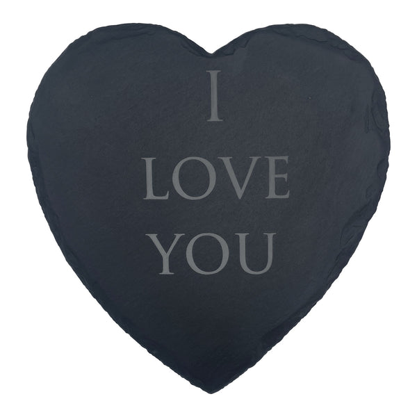 "I Love You" Slateplate Heart
