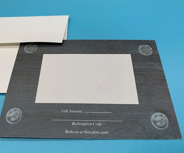 Slateplate Gift Certificate Card