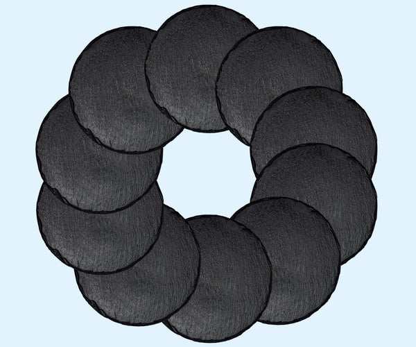 12" Round Set of Ten Large Round