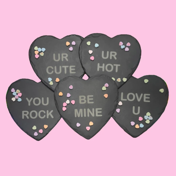 Personalized Candy Hearts Slateplate