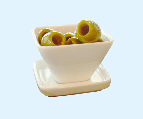 Set of Ten Porcelain Ramekin with Lid/Tray